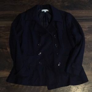 Navy Blue NY&C Wool Pea Coat